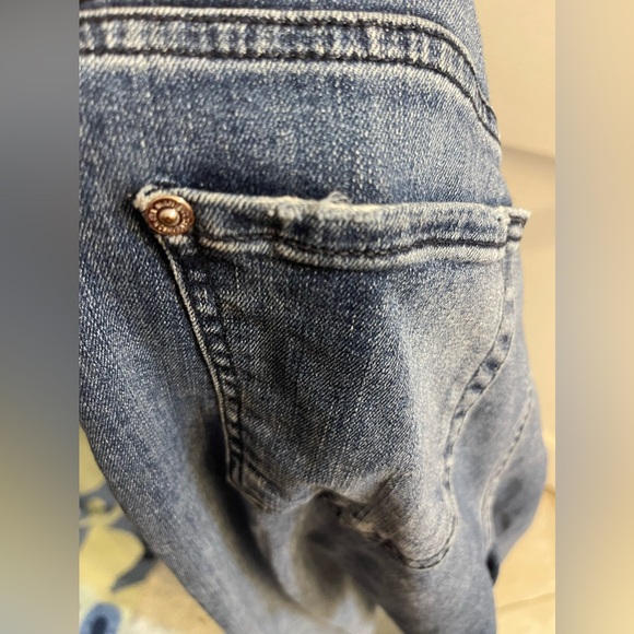 7 For All Mankind ROXANNE ANKLE WITH RAW HEM Size 30 - Picture 6 of 7